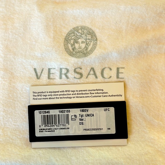 NWT VERSACE LA MEDUSA NYLON MINI TRIBUTE CHAIN CROSSBODY SHOULDER BAG GOLD HW - Picture 15 of 17